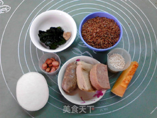 #花样美食#红米咸味腊八饭的做法步骤：1