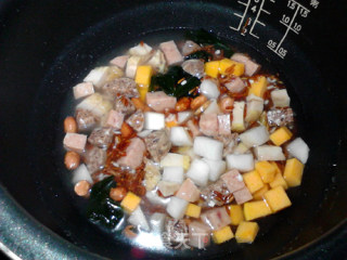 #花样美食#红米咸味腊八饭的做法步骤：5