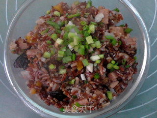 #花样美食#红米咸味腊八饭的做法步骤：11