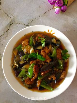 肉段烧茄子的做法步骤：7