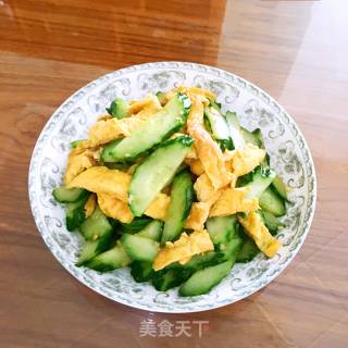 黄瓜炒鸡蛋的做法步骤：13