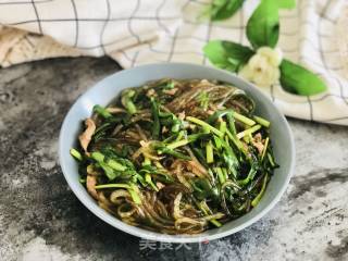 韭菜炒粉条的做法步骤：9