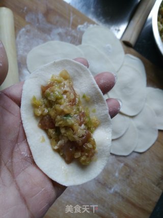 包菜锅贴的做法步骤：8