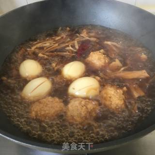 酱剥子肉圆的做法步骤：6