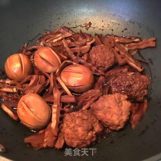 酱剥子肉圆的做法步骤：7