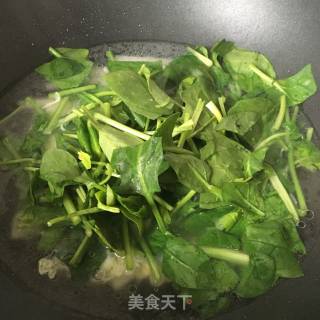 山药菠菜汤的做法步骤：9