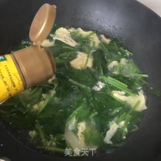 山药菠菜汤的做法步骤：10