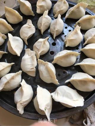 花样美食之荠菜饺子的做法步骤：7