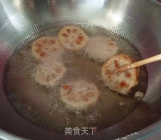 炸香酥藕盒的做法步骤：14