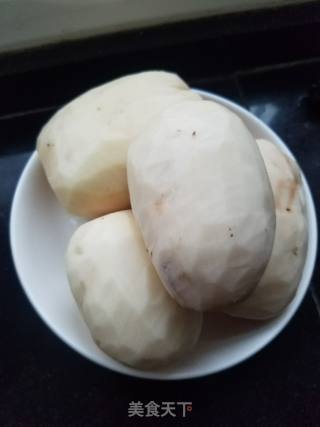 煎香菇莲夹的做法步骤：2