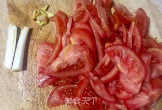 番茄三鲜水晶肉片浓汤的做法步骤：2
