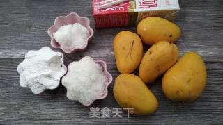 芒果糯米糍的做法步骤：1
