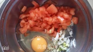 #花样美食#西红柿蛋饼的做法步骤：2