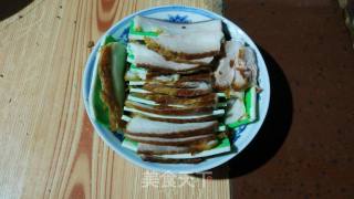 重庆乡宴九大碗之一夹沙肉、甜烧白的做法步骤：33