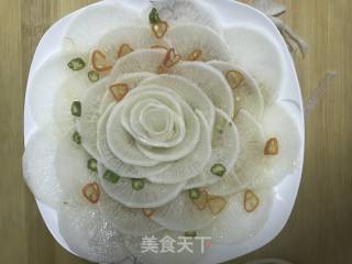 白玉萝卜拼盘的做法步骤：17