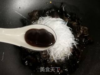 花样美食:荷兰豆木耳烧粉丝的做法步骤：9