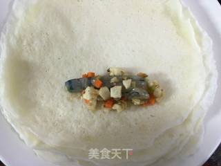 炸虾春卷的做法步骤：4