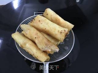 炸虾春卷的做法步骤：9