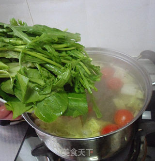 花样美食——蔬菜蘑菇汤的做法步骤：6