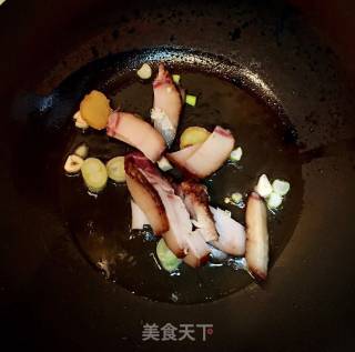 腊肉西兰花的做法步骤：4