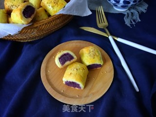 香芋紫薯酥的做法步骤：14