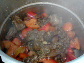 #花样美食#番茄红烩牛肋排的做法步骤：10