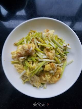 蒜黄鸡蛋的做法步骤：6