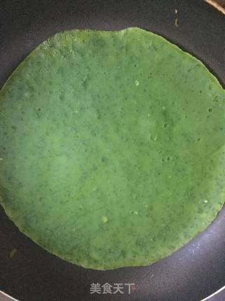 菠菜煎饼的做法步骤：4