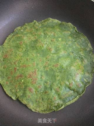 菠菜煎饼的做法步骤：7