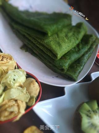 菠菜煎饼的做法步骤：10