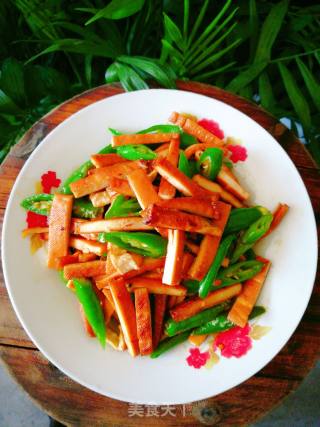 尖椒熏豆干的做法步骤：6