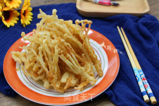 金针菇天妇罗的做法步骤：12