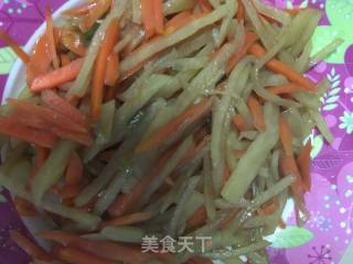 醋溜双丝的做法步骤：4