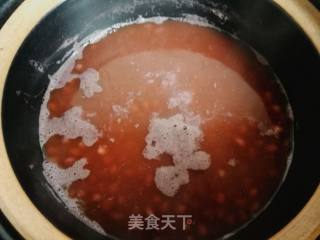 花样美食:玫瑰红豆奶昔的做法步骤：2
