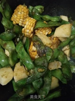 乱炖_豆角炖土豆玉米的做法步骤：10