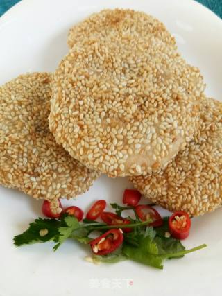 #花样美食#糯米豆沙饼的做法步骤：12
