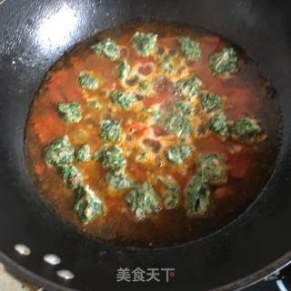 春来野菜香之番茄荠菜肉丸汤的做法步骤：20