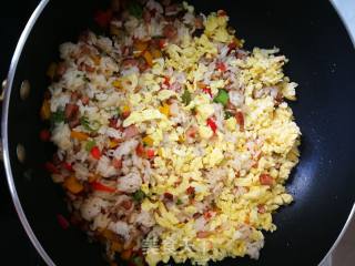 #花样美食#～什锦炒饭的做法步骤：8