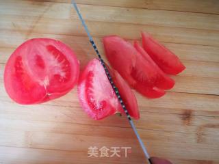 鸡蛋番茄瓜片的做法步骤：3