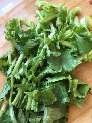肉片炒苔菜的做法步骤：2