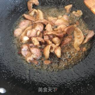肉片炒苔菜的做法步骤：7