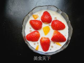 芒果草莓西米露的做法步骤：8
