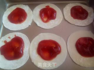 饺子皮披萨的做法步骤：2