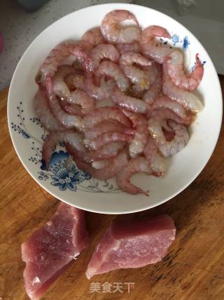 虾仁馄炖的做法步骤：1