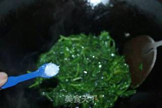 炒豆苗的做法步骤：5