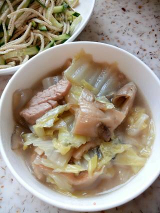 白菜炖蘑菇的做法步骤：6