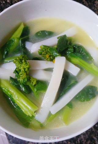 菜心年糕汤的做法步骤：7