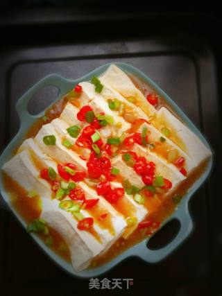 葱油豆腐的做法步骤：8