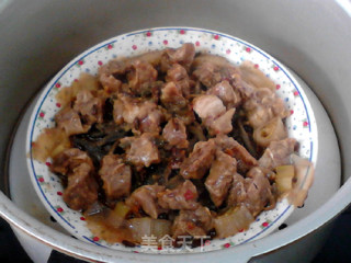 腌豇豆蒸牛肉的做法步骤：14