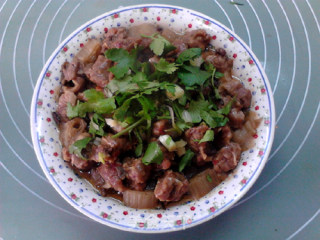腌豇豆蒸牛肉的做法步骤：15
